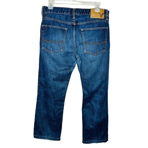 American Eagle Outfitters Original Straight Cotton Dark Wash Denim Jeans 29/30 - Picture 4 of 7